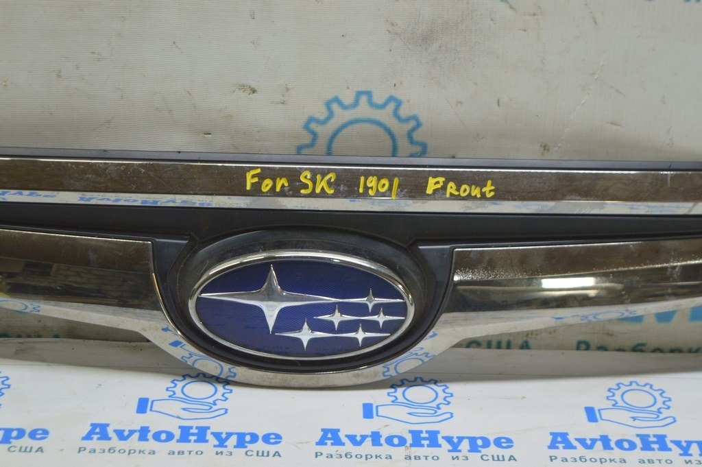 Решетка радиатора grill в сборе Subaru Forester 19- SK верх хром (01) — фото 2