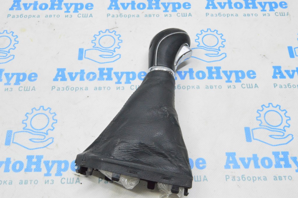 Ручка АКПП Hyundai Sonata 11-15 кожа черн (02) потерта