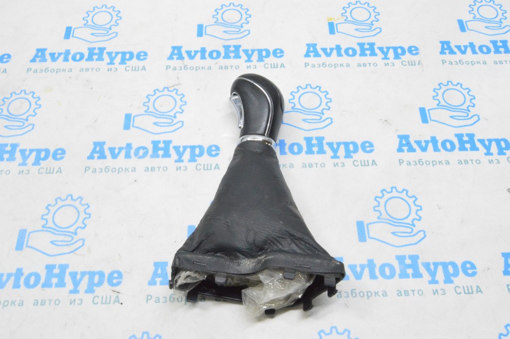 Ручка АКПП Hyundai Sonata 11-15 кожа черн (02) потерта — фото 2