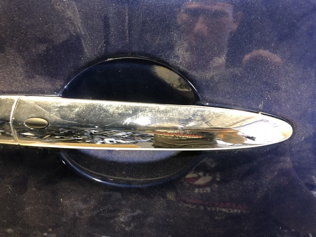 Ручка двери внешняя перед прав Nissan Sentra 15-19 Keyless — фото 2