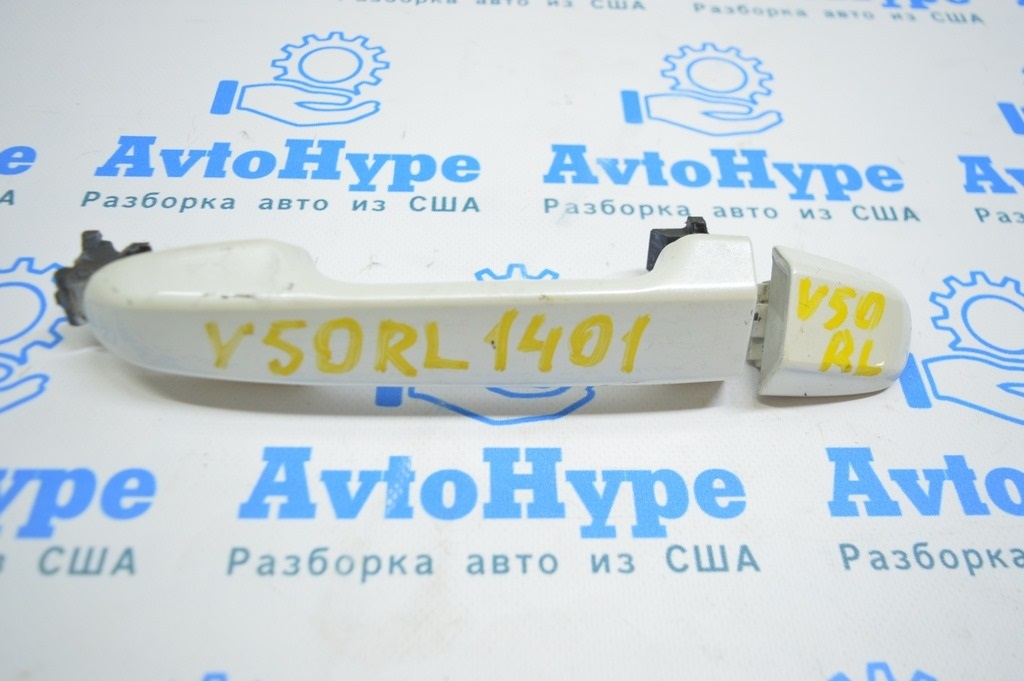 Ручка двери внешняя зад лев Toyota Camry v50 12-14 usa\euro белый перламутр код 070  (01)