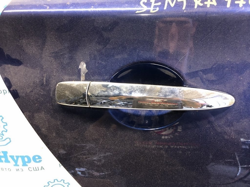 Ручка двери внешняя зад прав Nissan Sentra 13-19 хром