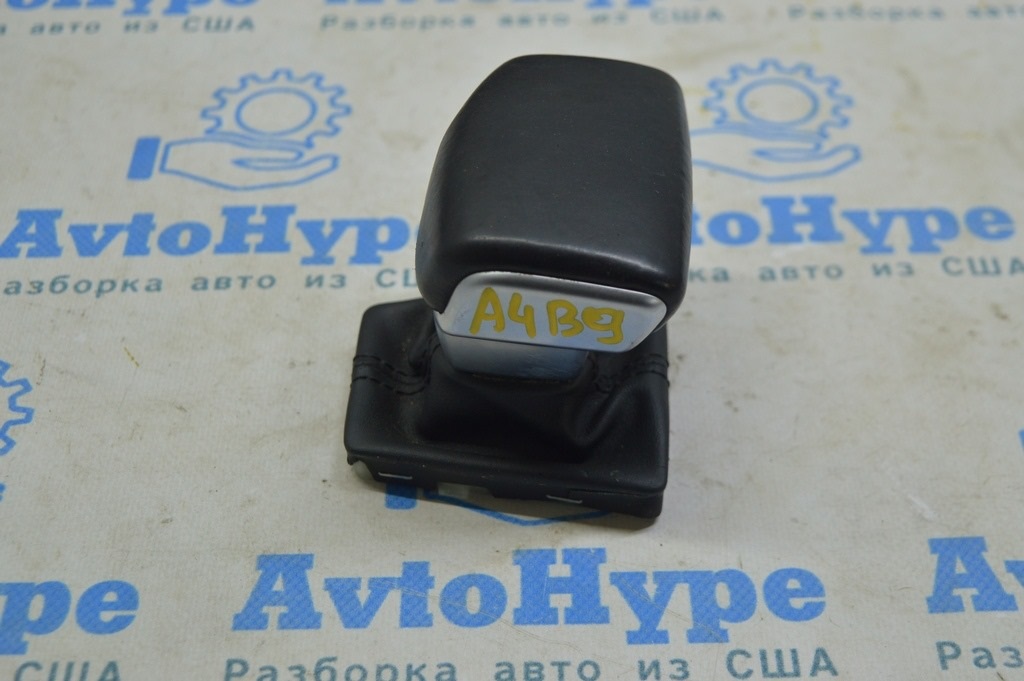 Ручка КПП Audi A4 B9 17- кожа, черная
