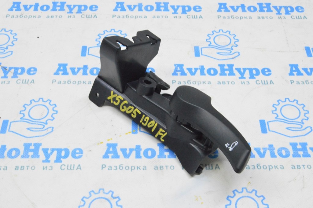 Ручка открытия капота салонная BMW X5 G05 19-24 черная, с кронштейном