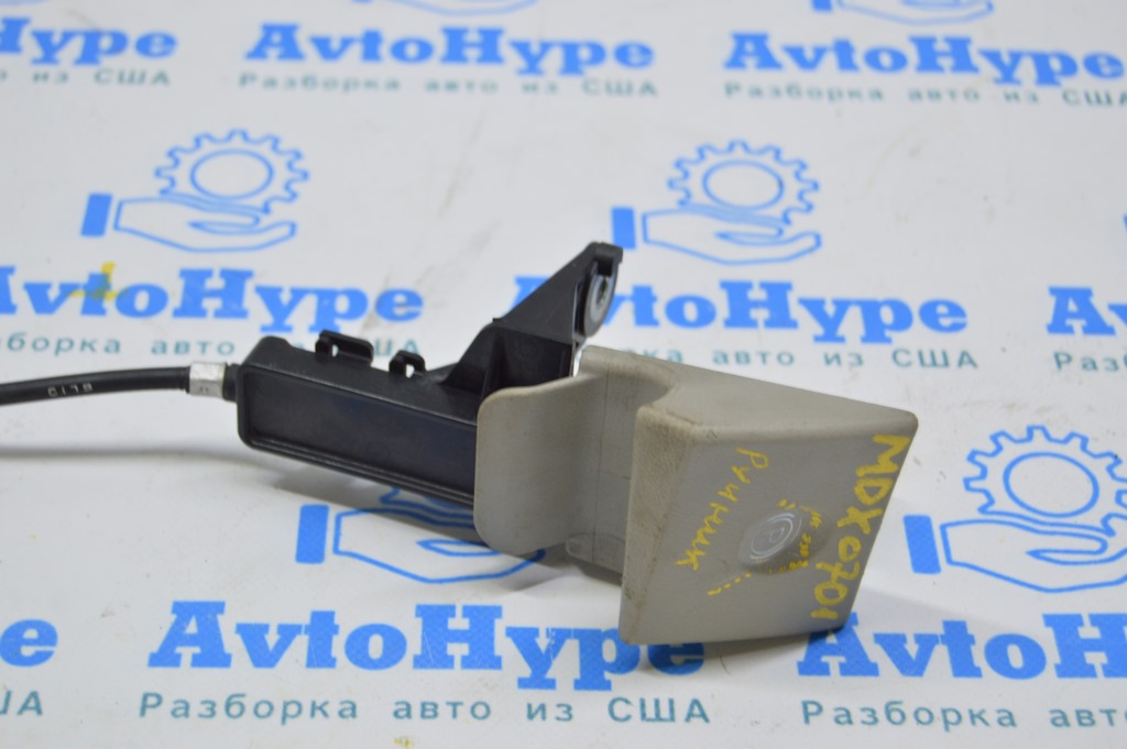 Ручка отпускания стояночного тормоза с тросом Acura MDX 07-13 серая (01) потёрта — фото 2