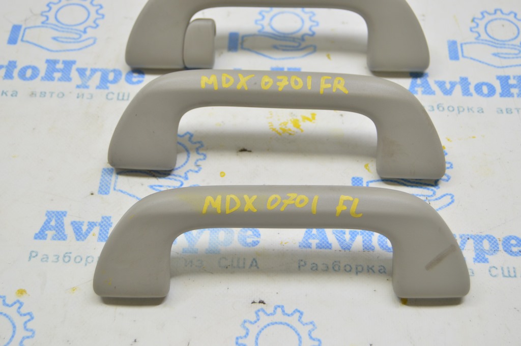 Ручка потолка перед правая Acura MDX 07-13 серая