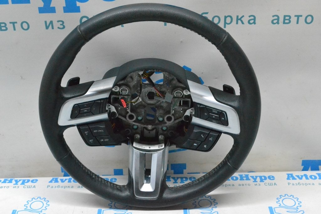 Руль (голый) Ford Mustang mk6 15- кожа (02)