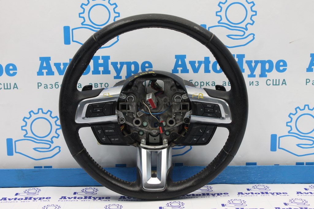 Руль (голый) Ford Mustang mk6 15- кожа Реал.С. потерт сверху