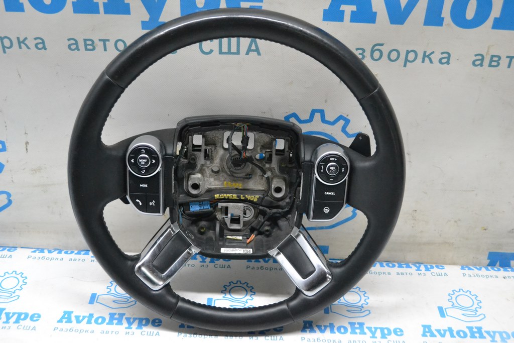 Руль (голый) Land Rover Range Rover L405 13-17 кожа черная, подогрев (01)