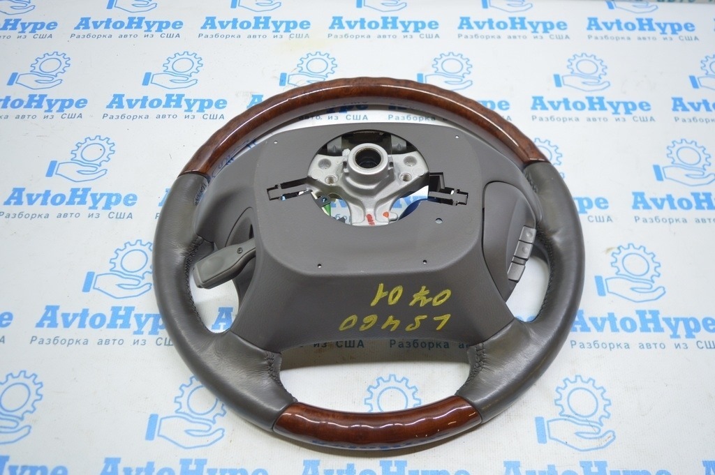 Руль (голый) Lexus LS460 LS600h 07-12 беж кожа,красное дерево (01) — фото 2