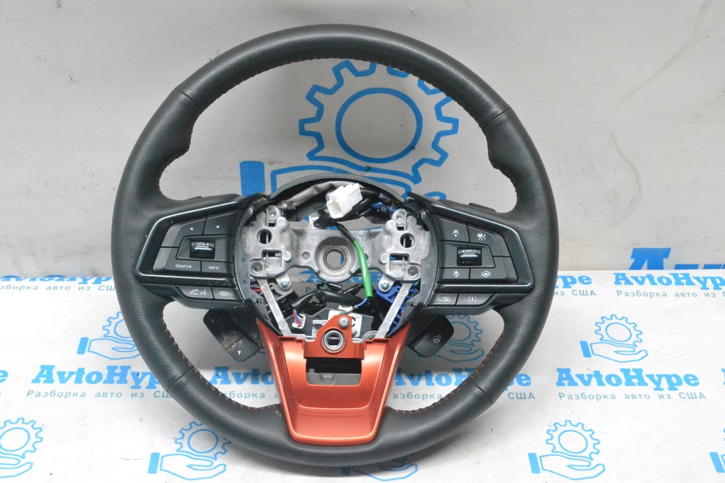 Руль (голый) Subaru Forester 19- SK кожа черн (02) под подогрев