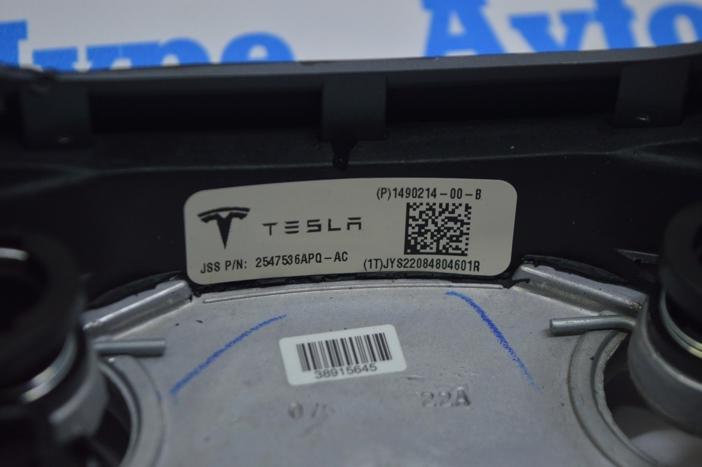 Руль голый Tesla Model 3 18- кожа чёрн (01) — фото 4