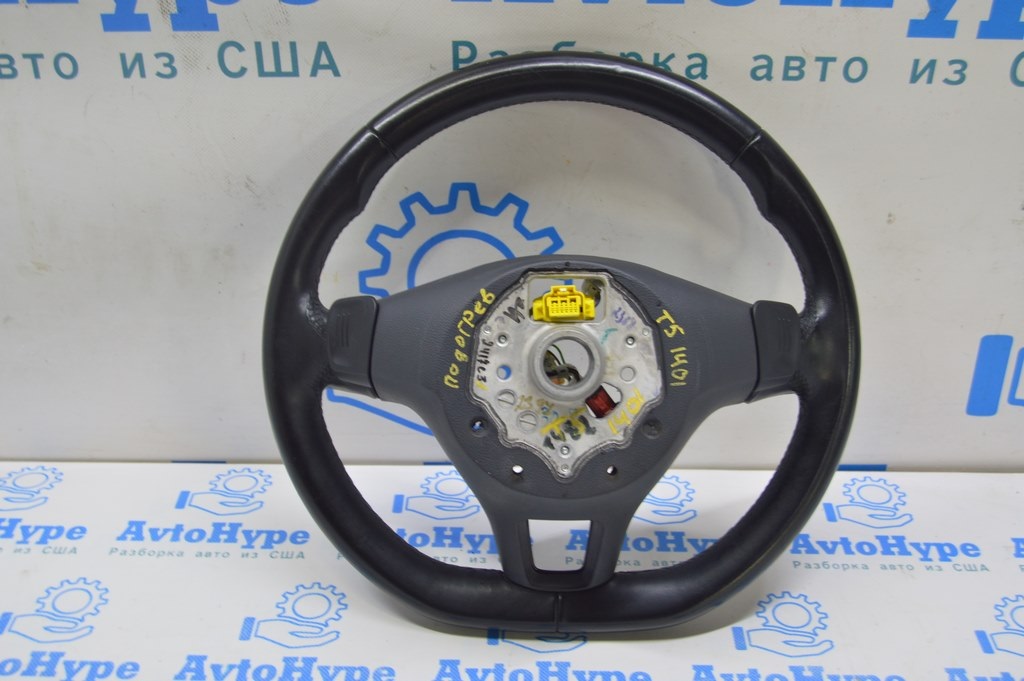 Руль (голый) VW Multivan T6 16-20 кожа черн (01) кожа черн, подогрев — фото 2