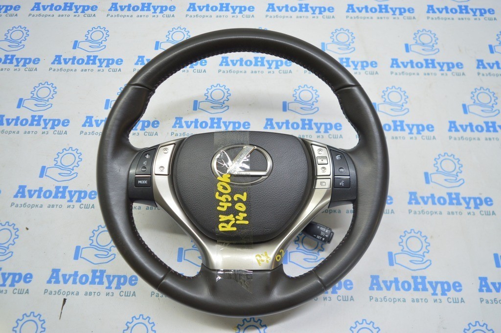 Руль в сборе Lexus RX350 RX450h 13-15 рест кож коричневый 45130-30700 (02)