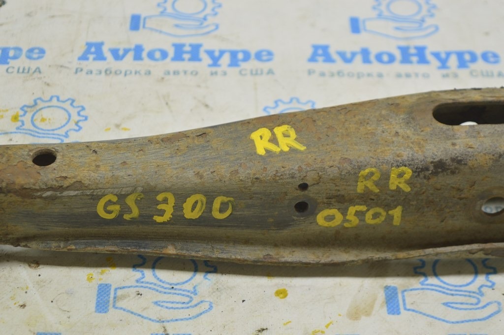 Рычаг нижний задний правый Lexus GS300 GS350 GS430 GS450h 06-11 (01) ржавый, сайлент под замен — фото 2