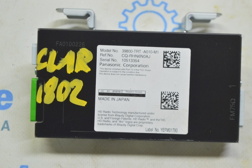 Satelite Receiver MODUEL UNIT Honda Clarity 18-21 usa (02) 39800-TRT-A01 — фото 2