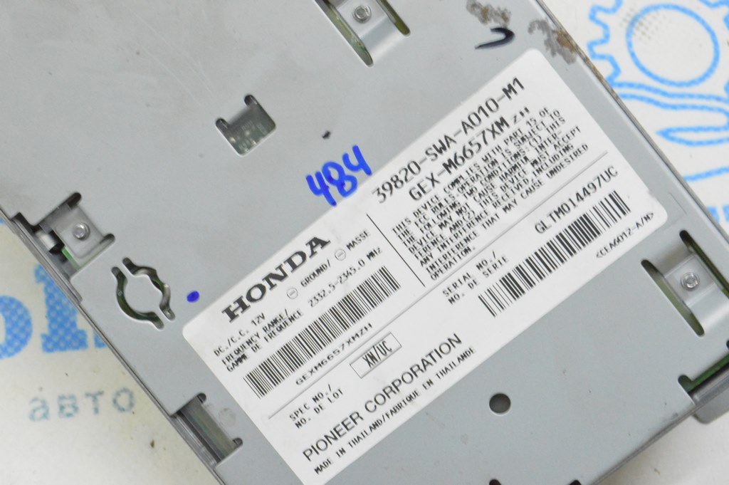 Satellite Radio Control Module Honda CRV 07-11 (01) 39820-SWA-A010-M1 — фото 3