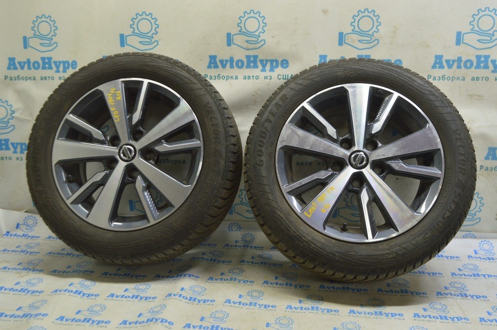 Шина 4шт (комплект) R16 205/55 GoodYear 2019 зима Nissan Leaf (01)