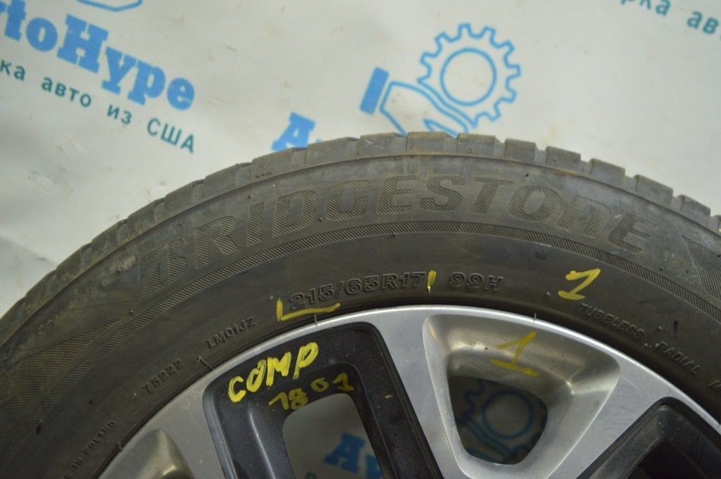 Шина R17 215/65 BRIDGESTONE BLIZZAK всесезонка c Compass18 1 (01) — фото 2