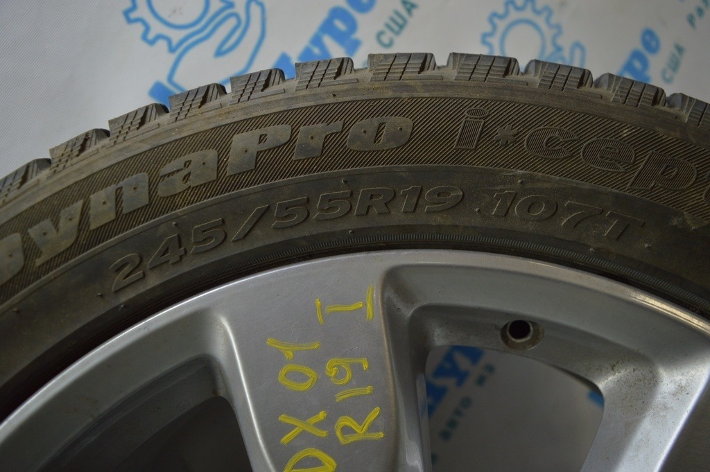Шина R19 245/55 HANKOOK DynaPro i*cept зима 7-8мм c Acura mdx 16 — фото 2
