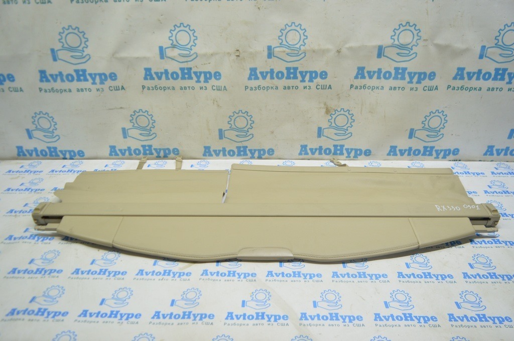 Шторка багажника Lexus RX300 RX330 RX350 RX400h 04-09 беж (01) состояние 10/10