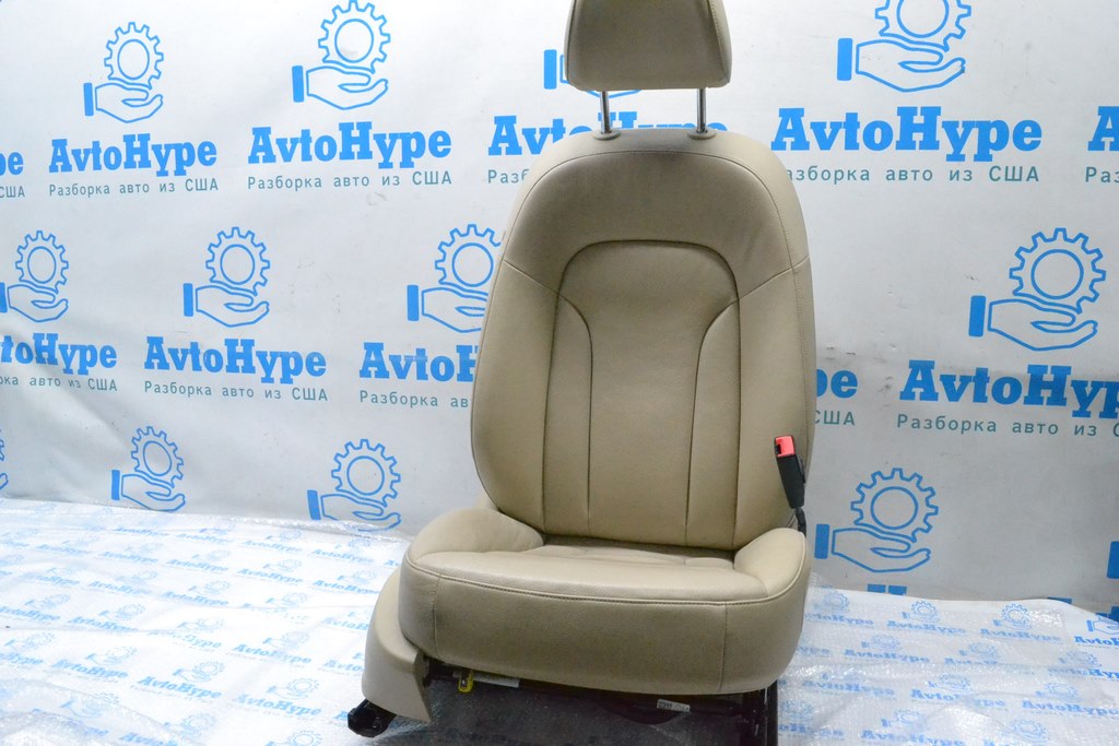 Сиденье пассажирское Audi Q5 8R 09-17 с airbag, электро, кожа беж (02) идеал 8r0881106t