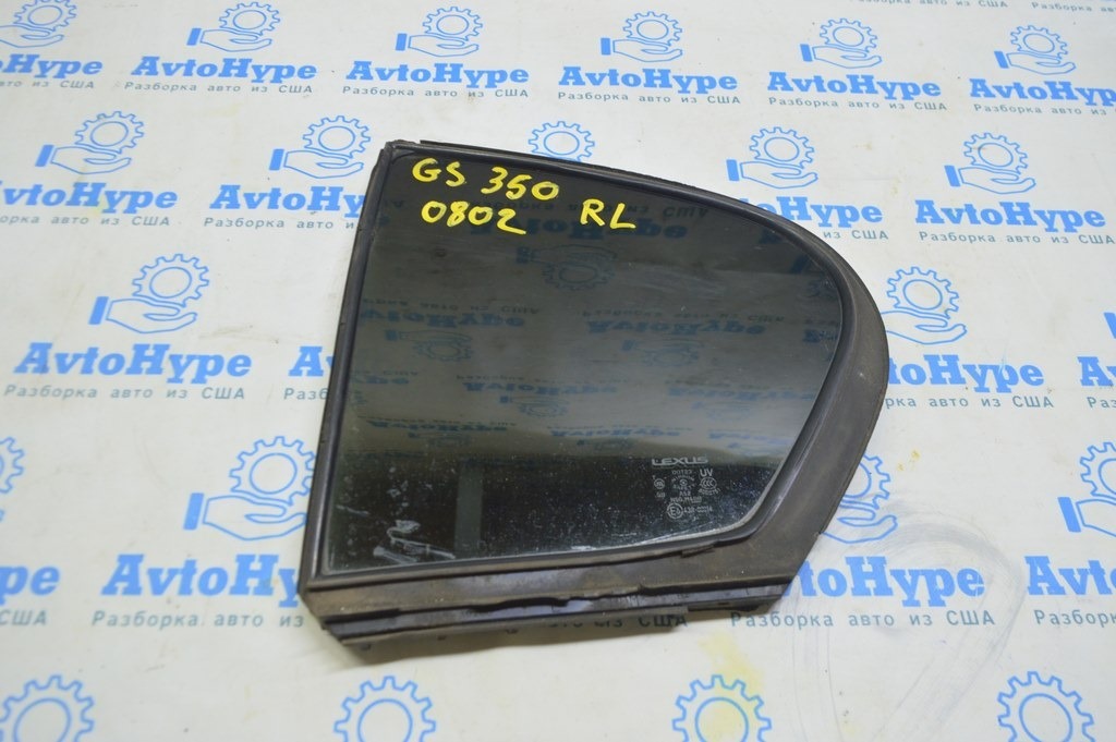 Стекло двери треугольник с уплотнителем заднее лев. Lexus GS300 GS350 GS430 GS450h 06-11