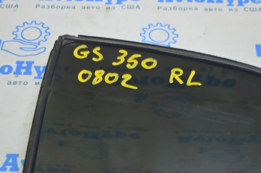 Стекло двери треугольник с уплотнителем заднее лев. Lexus GS300 GS350 GS430 GS450h 06-11 — фото 2