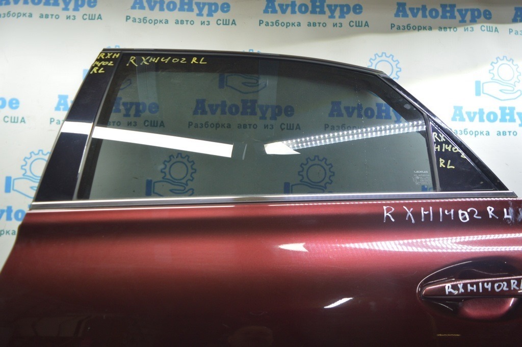 Стекло двери зад лев Lexus RX350 RX450h 10-15 (02)