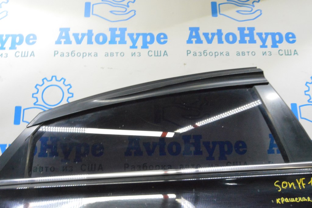 Стекло двери задней правой Hyundai Sonata 11-15