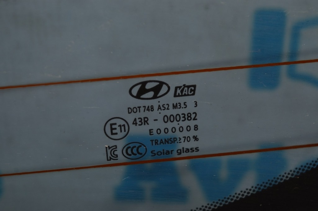 Стекло заднее Hyundai Elantra AD 17- (02) — фото 2
