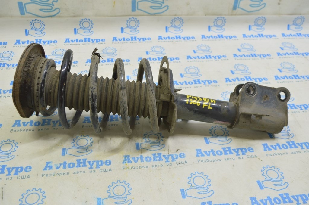 Стойка амортизатора в сборе передняя левая Ford Fusion mk5 13-20 2.0T, hybrid, plug-in (06)