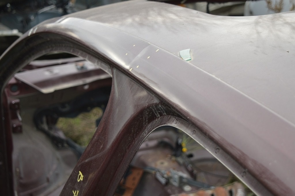 Стойка кузовная центральная левая VW Passat b7 USA (01) бургунди — фото 3