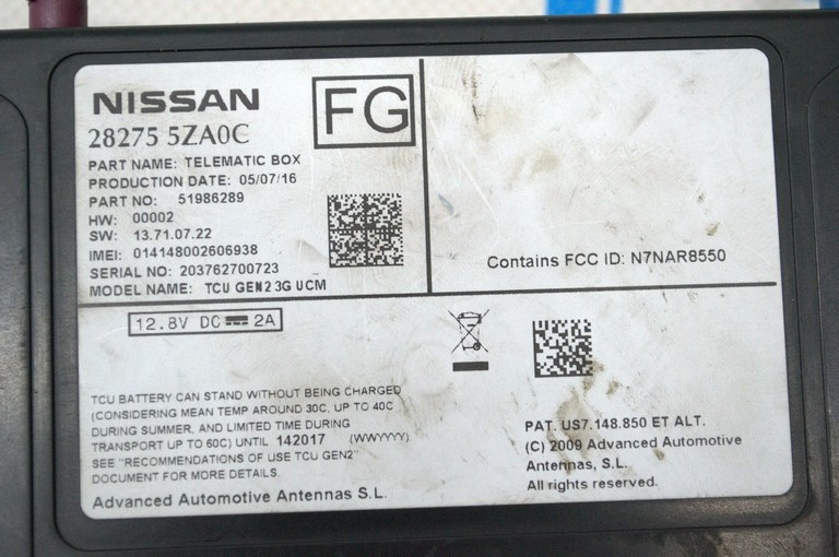 TELEMATICS COMMUNICATION CONTROL MODULE Infiniti QX30 17- (03) — фото 3