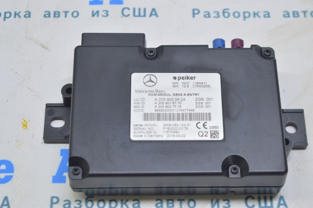 Telematics Communication Control Unit Mercedes GLE-class C292 12-19 (01) — фото 2