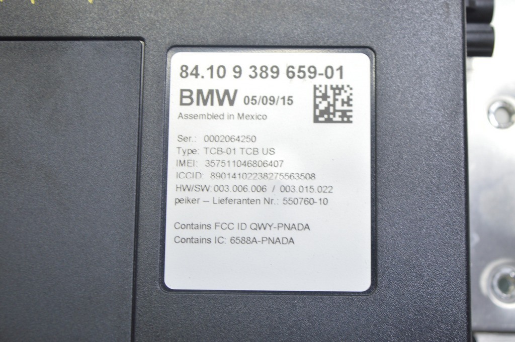 TELEMATICS CONTROL MODULE BMW X1 F48 16-22 (01) — фото 2