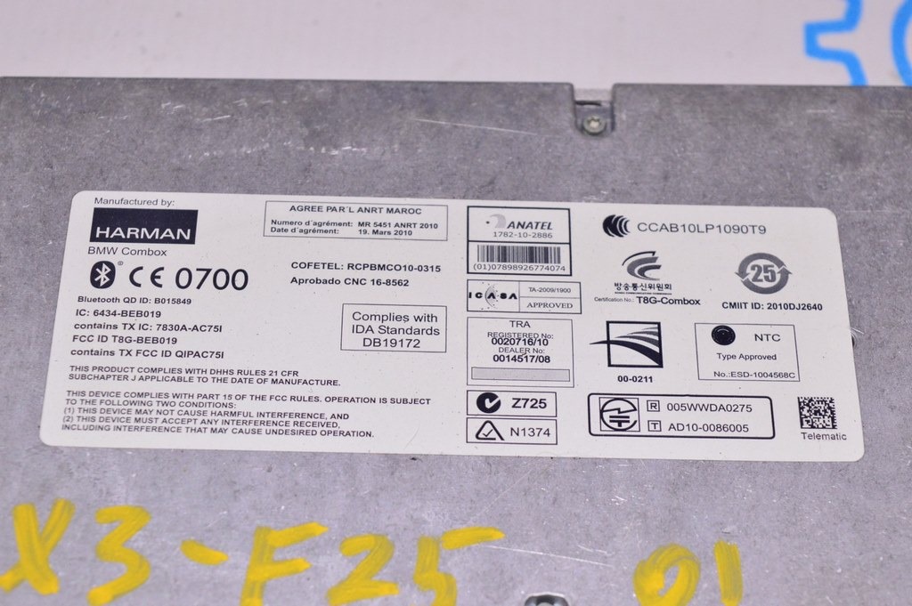 Telematics Control Module BMW X3 F25 11-17 (01) — фото 2