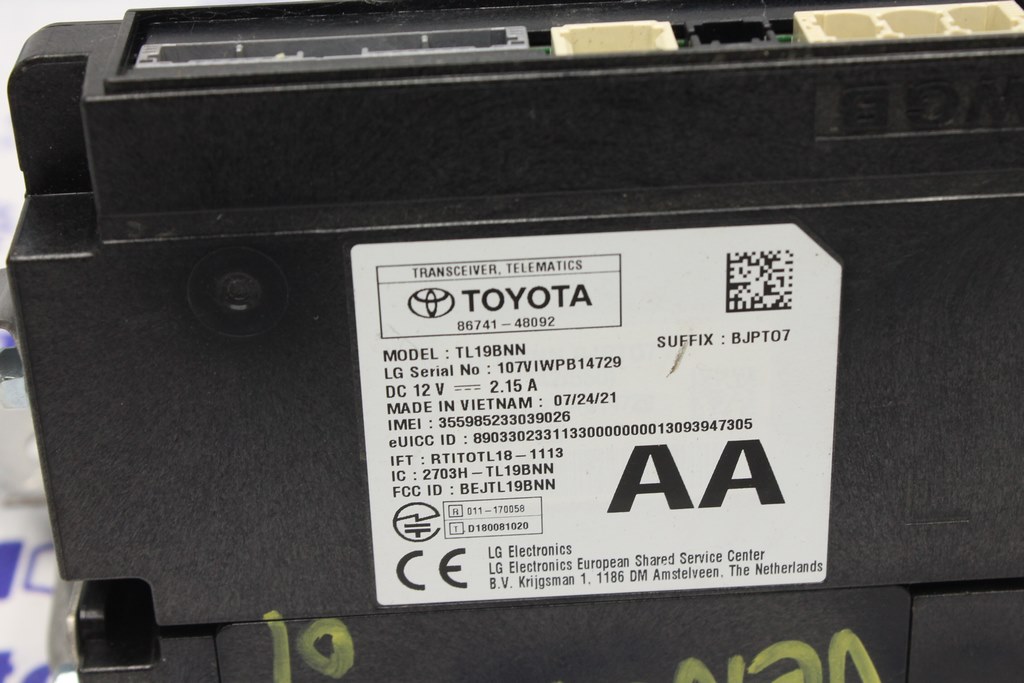 Telematics Control Module Toyota Venza 21- (01) — фото 2