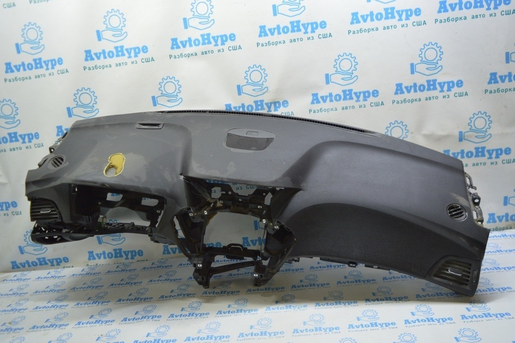 Торпедо передняя панель без AIRBAG Acura MDX 14-20 черн (01) под перетяжку