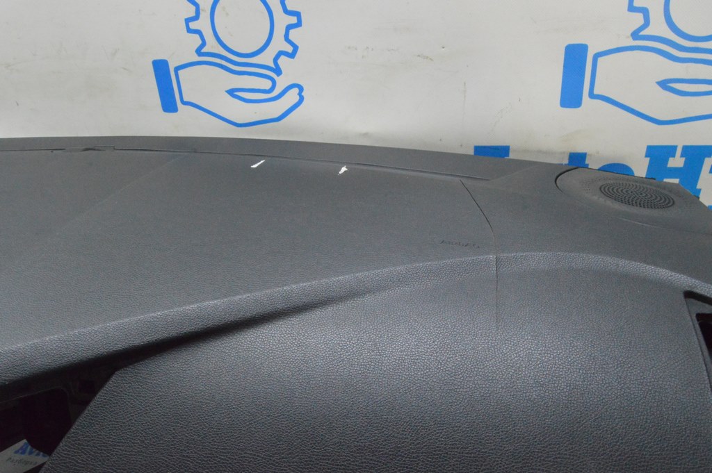 Торпедо передняя панель без AIRBAG Hyundai Sonata 11-15 черная (02) трещина — фото 4