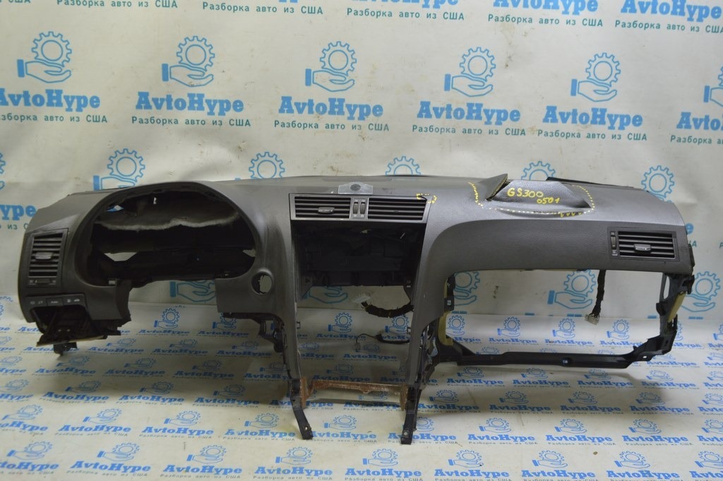 Торпедо передняя панель без AIRBAG Lexus GS300 GS350 GS430 GS450h 06-07 коричн (01) стрельн