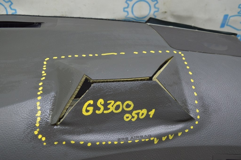 Торпедо передняя панель без AIRBAG Lexus GS300 GS350 GS430 GS450h 06-07 коричн (01) стрельн — фото 2