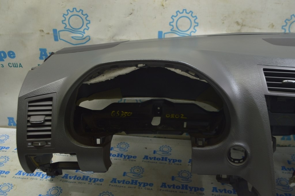 Торпедо передняя панель без AIRBAG Lexus GS300 GS350 GS430 GS450h 06-07 коричн (02) — фото 3