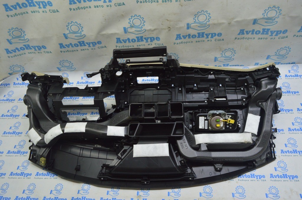 Торпедо передняя панель c AIRBAG Honda Clarity 18-21 usa черная с беж (01) — фото 2
