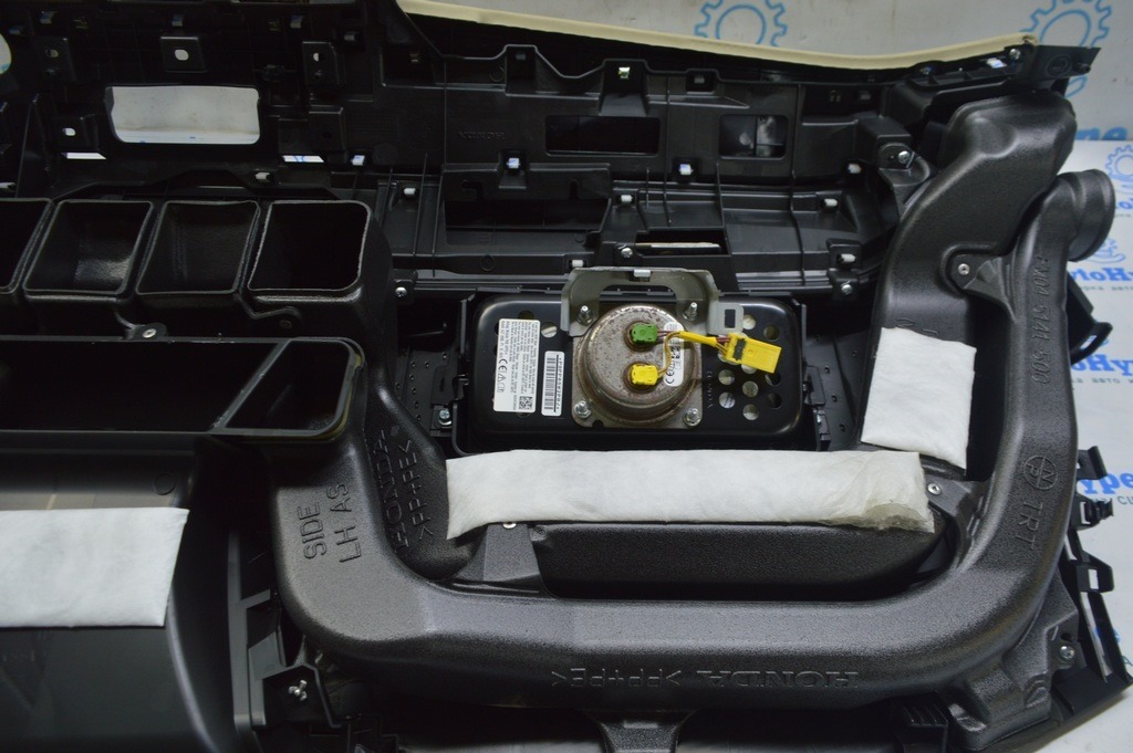 Торпедо передняя панель c AIRBAG Honda Clarity 18-21 usa черная с беж (01) — фото 4