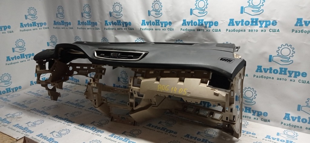 Торпедо передняя панель c AIRBAG Nissan Rogue 14- черн 68200-6FL0A (05) — фото 2