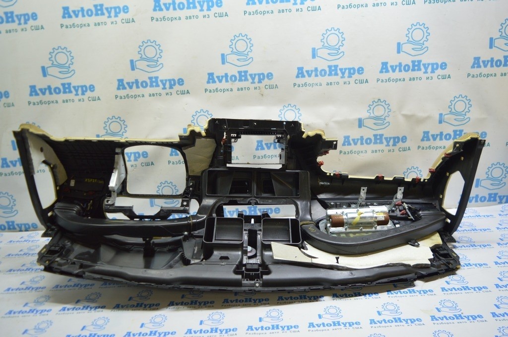 Торпедо передняя панель с AIRBAG BMW X3 F25 11-17 черная с бежевыми вставками,без проекции (02 — фото 4