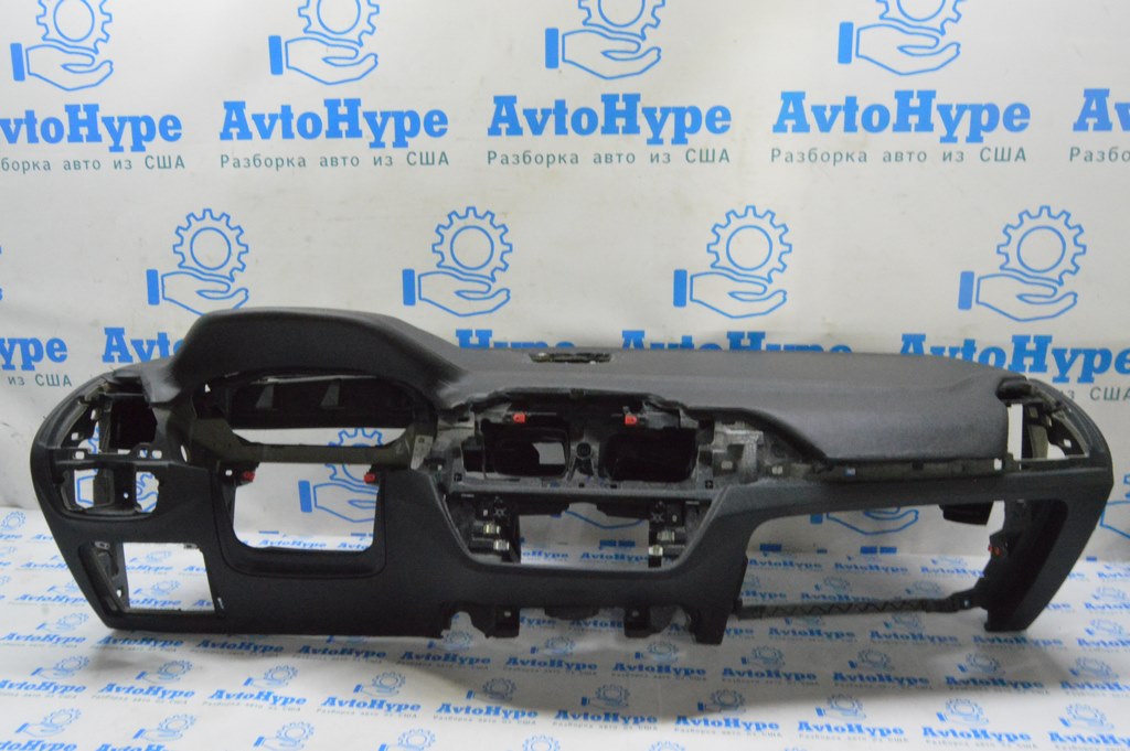 Торпедо передняя панель с AIRBAG BMW X3 G01 18-21 черное, под проекцию,стротчка (02)