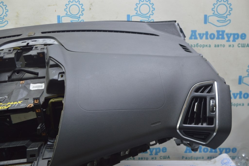 Торпедо передняя панель с AIRBAG Ford C-max MK2 13-18 черная (03) — фото 2