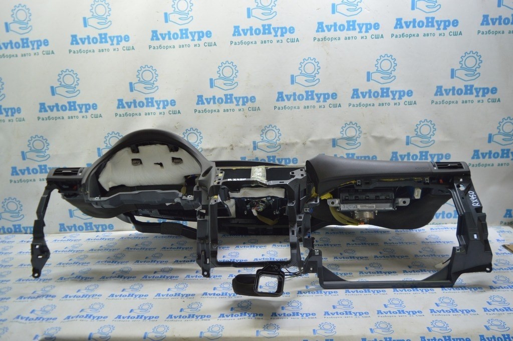 Торпедо передняя панель с AIRBAG Lexus RX350 RX450h 10-15 коричневая (02)